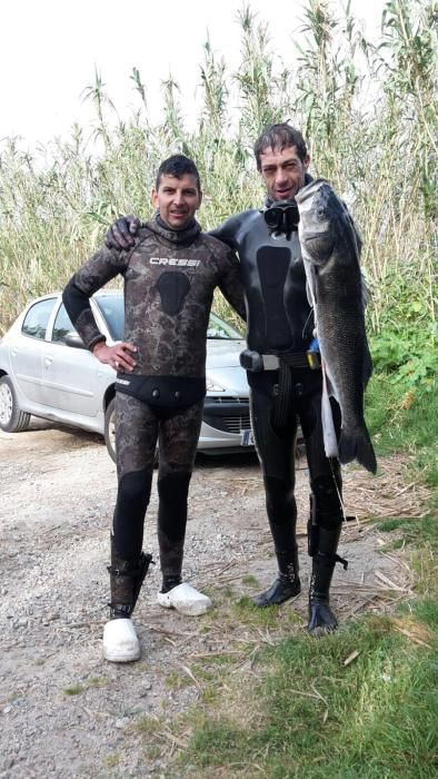 Ocho kilos de lubina en Monteferro