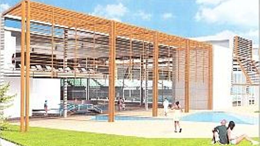 Imatge virtual de la futura piscina de Lloret.