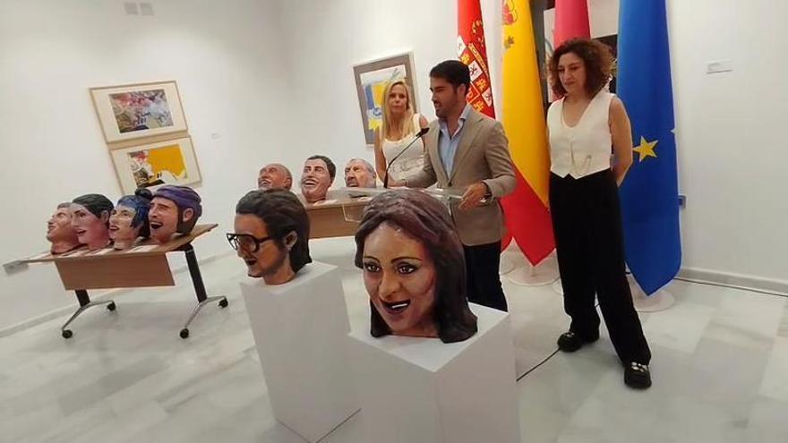 Presentación de los cabezudos de la Feria de Septiembre de Murcia