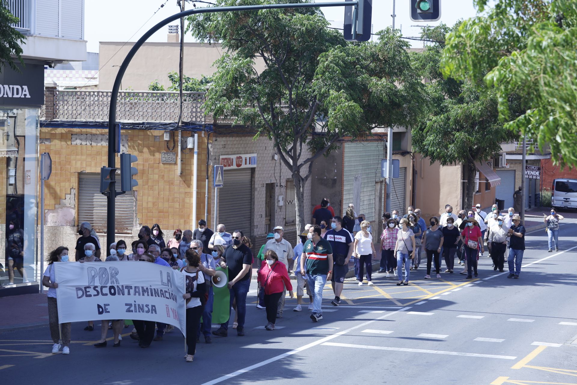 Protesta en Torreciega por la descontaminación del suelo