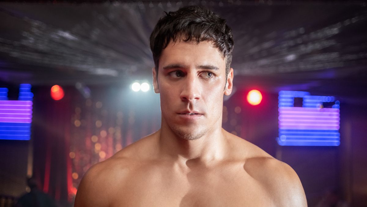 A woman with an intense gaze, embodying strength