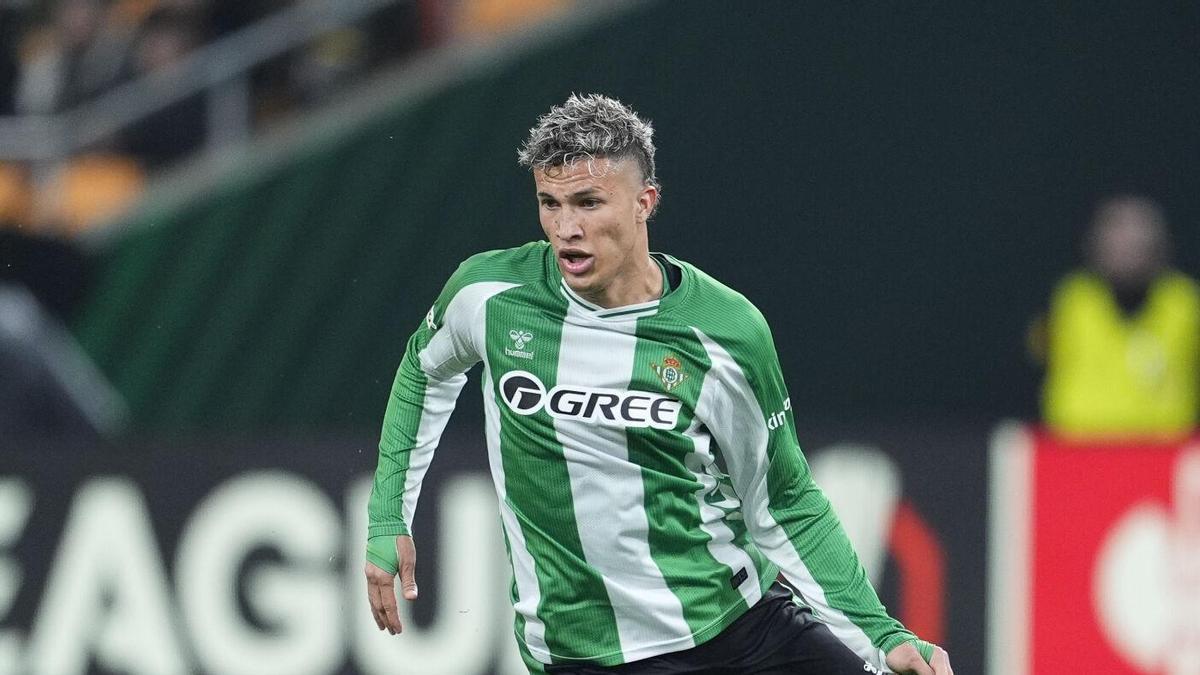 Nelson Deossa of Real Betis Balompie in action during the UEFA Europa League 2025/26 League Phase MD8 match between Real Betis Balompie and Feyenoord at La Cartuja stadium on January 29, 2026 in Seville, Spain. AFP7 29/01/2026 ONLY FOR USE IN SPAIN. Joaquin Corchero / AFP7 / Europa Press;2026;SOCCER;SPORT;ZSOCCER;ZSPORT;Real Betis Balompie v Feyenoord - UEFA Europa League 2025/26 League Phase MD8;