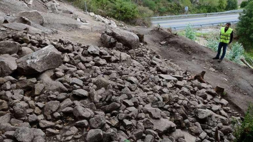 Las estructuras excavadas del castro de Domaio se desmontarán y la Xunta estudia su reconstrucción