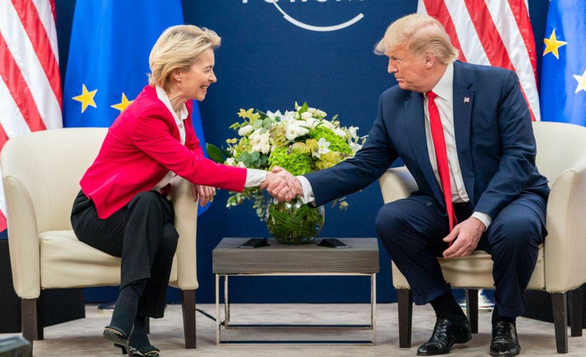 Von der Leyen busca un acord comercial equilibrat amb Trump Von der Leyen busca un acord comercial equilibrat amb Trump