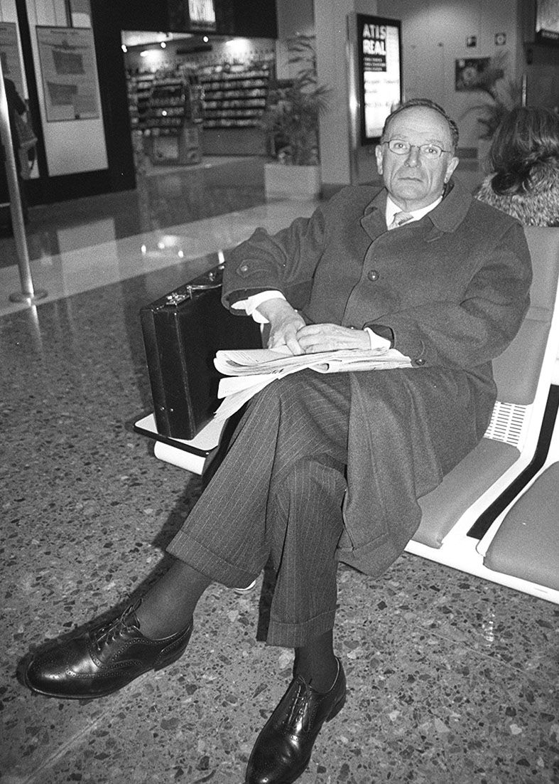 Ignacio Herrero en el Aeropuerto de Asturias