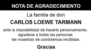 Nota Carlos Loewe Tarmann