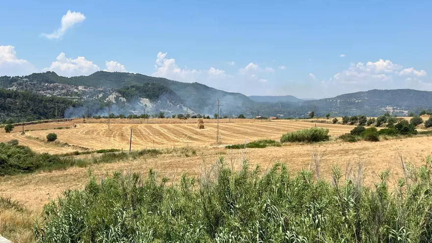 Incendi a Sant Vicenç de Castellet