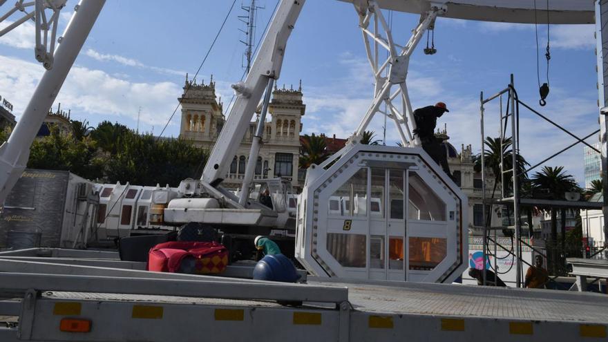 Desmontaje de la noria en 2022. | V. E.