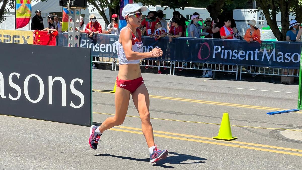 María Pérez fue descalificada en los Mundiales de Eugene