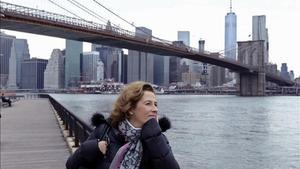 Julia Navarro en Nueva York.