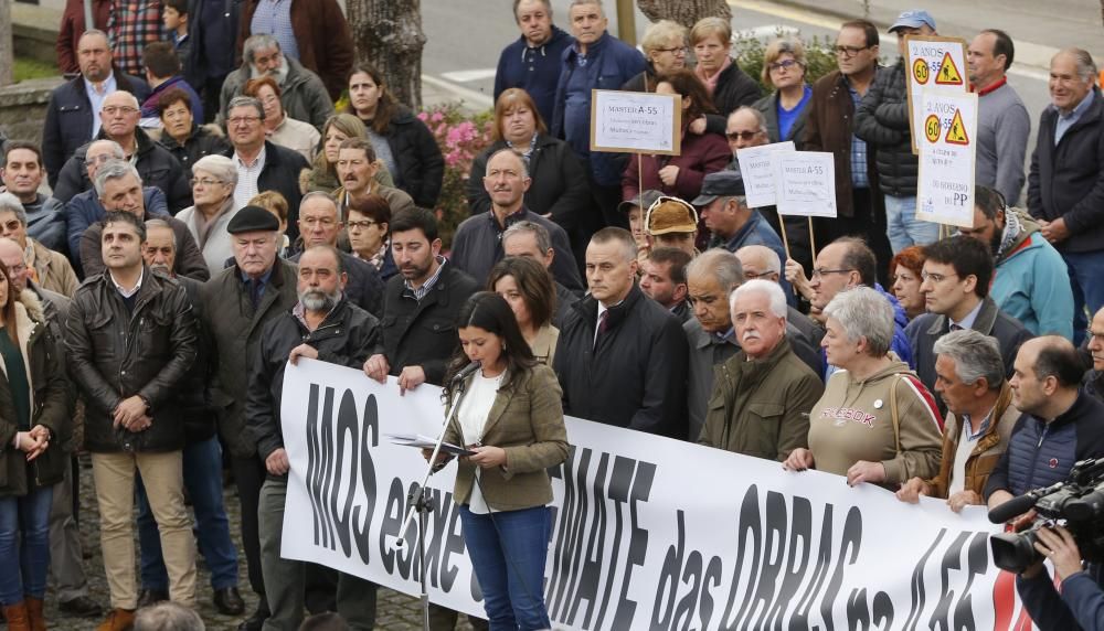 Mos se planta contra la paralización de las obras de la A-55 // R. Grobas