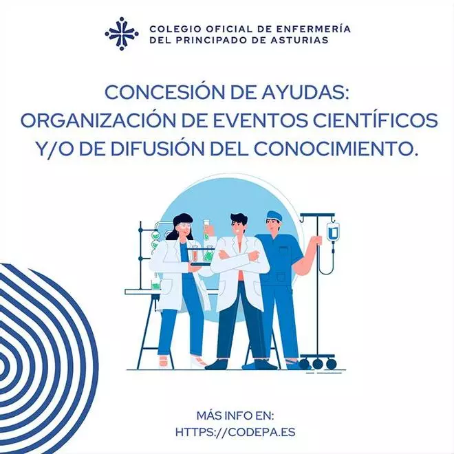 Estas son las nuevas ayudas que anuncia el  Colegio de Enfermería de Asturias para colegiadas y colegiados en 2024