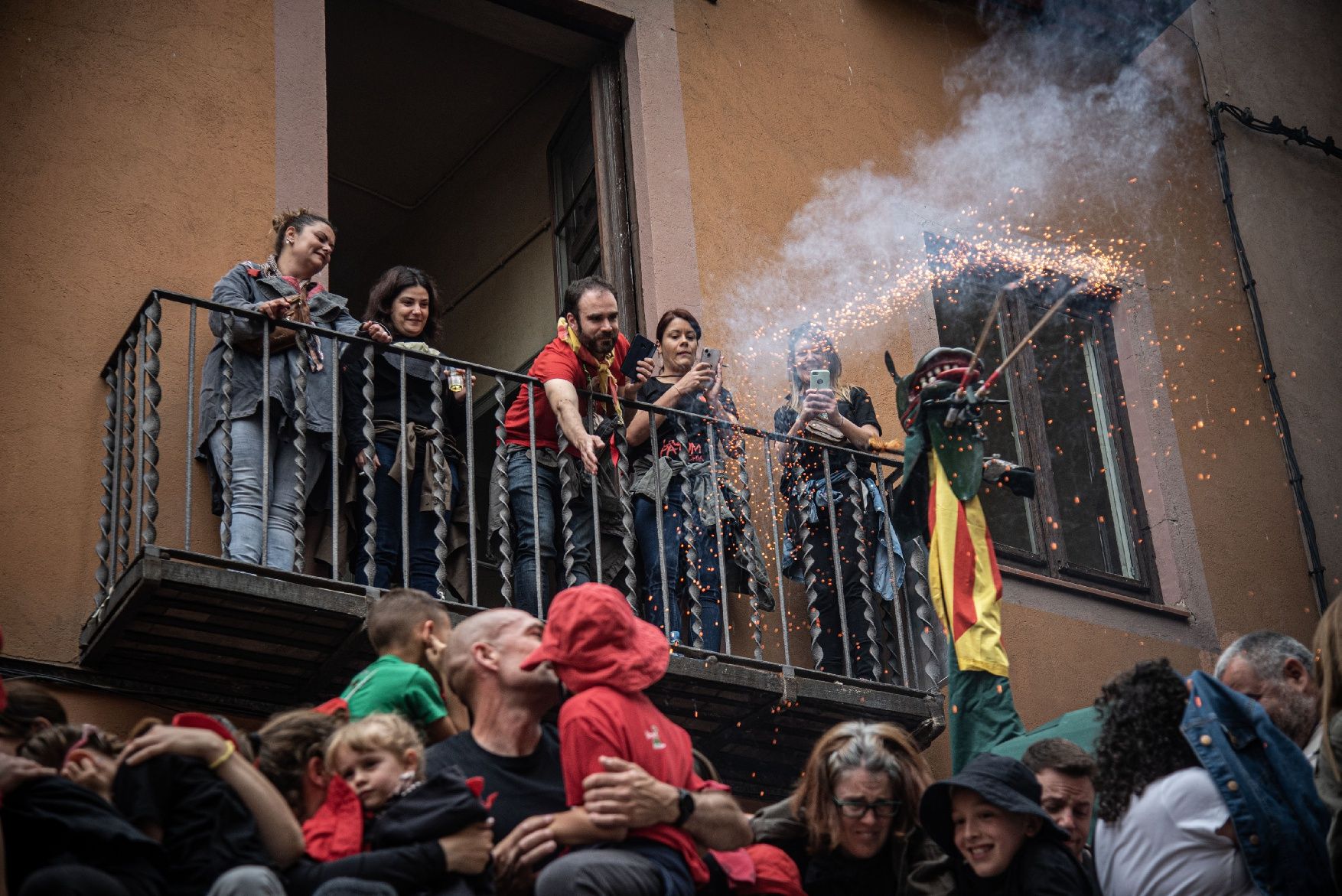 Les millors imatges del passacarrers de dimecres al vespre de Patum