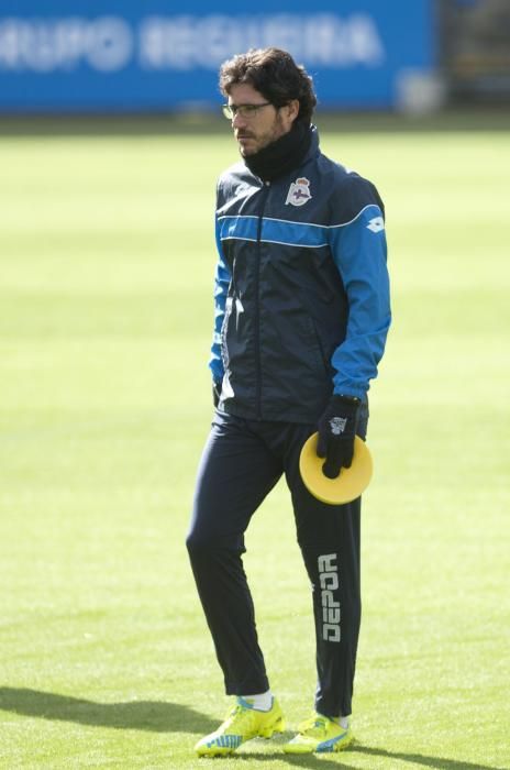 Ensayo a puerta cerrada para el derbi en Riazor