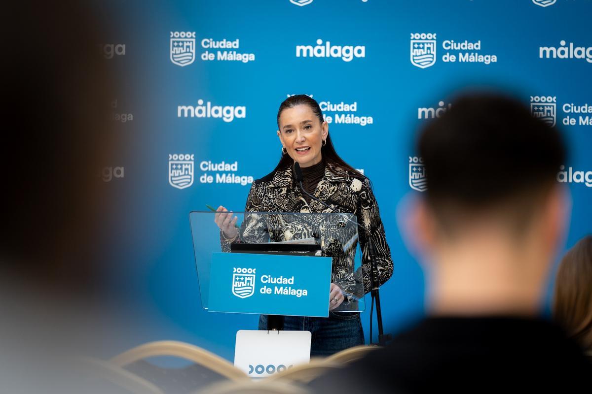 Elisa Pérez de Siles, durante la rueda de prensa con los acuerdos de la Junta de Gobierno Local de este martes.