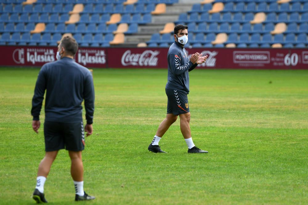 Máxima intensidad y cero contacto en la vuelta al trabajo del Pontevedra CF