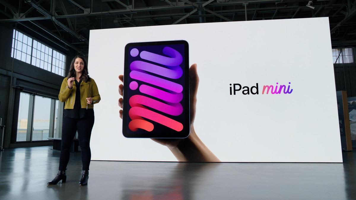 El iPad Mini, en la presentación de Apple.