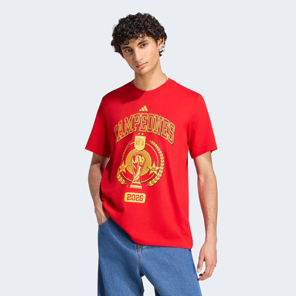 Camiseta roja campeones del mundo
