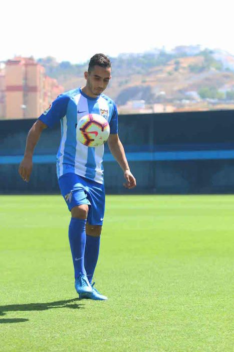 Presentación de Badr Boulahroud como nuevo jugador del Málaga CF.