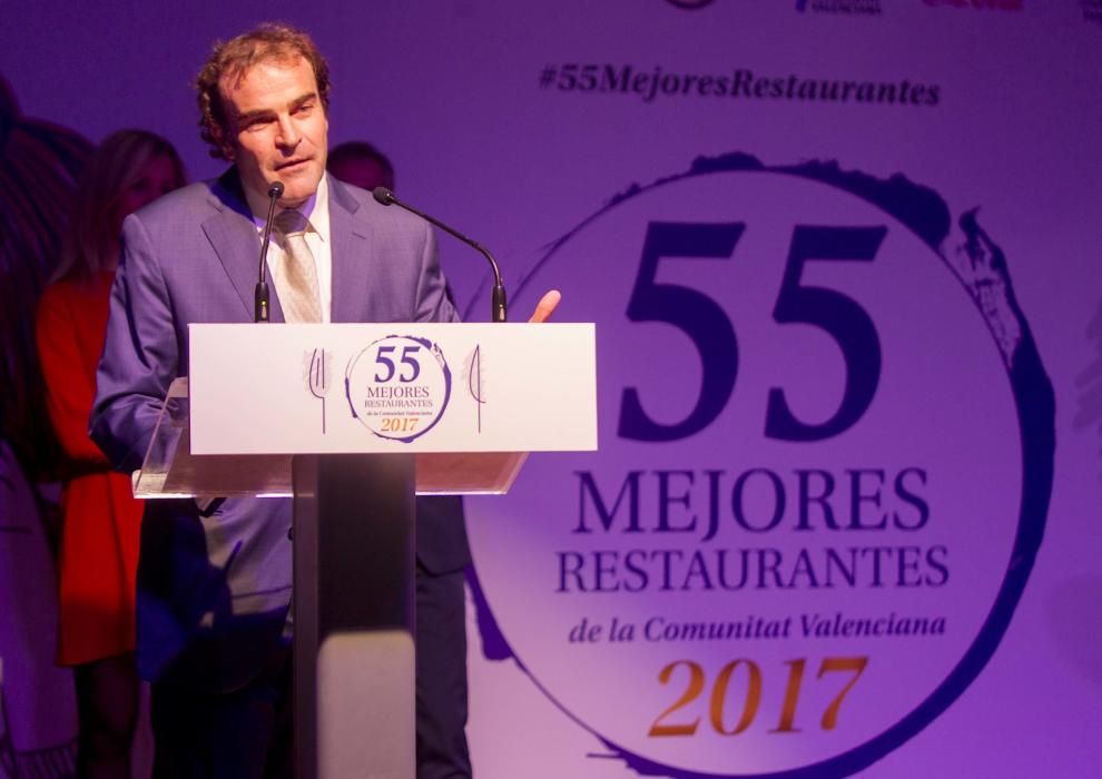 Gala de presentación de la guía de los 55 mejores restaurantes de la C. Valenciana
