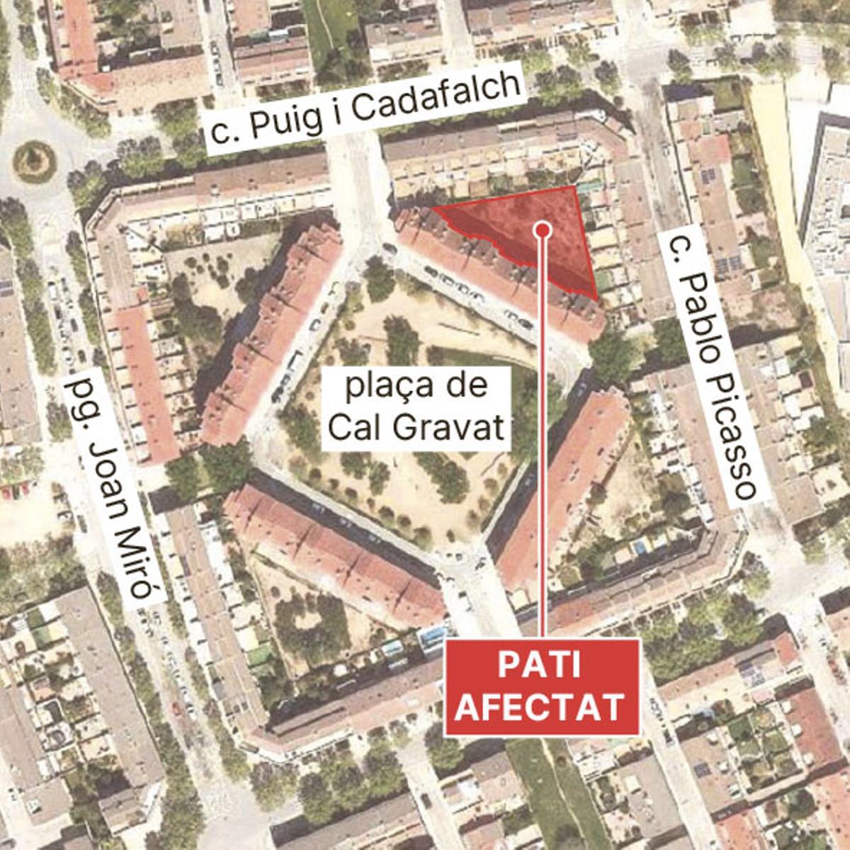 Situació del pati interior