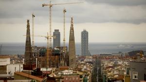 Vista panorámica de Barcelona.