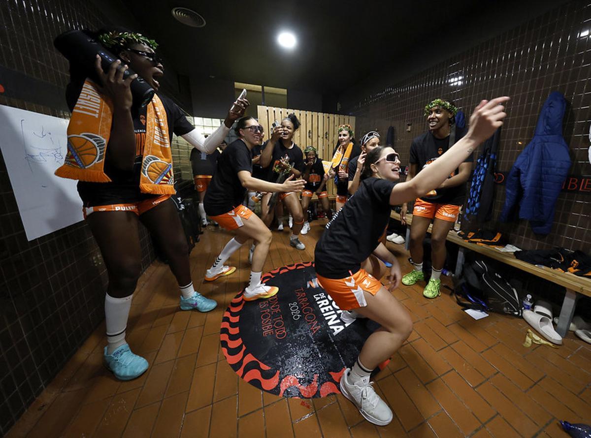 Así se vivió la fiesta en el vestuario del Valencia Basket