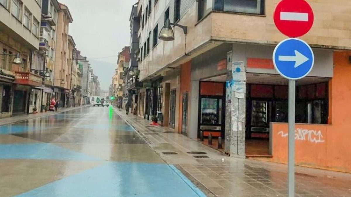 Avenida de La Libertad en Pola de Laviana