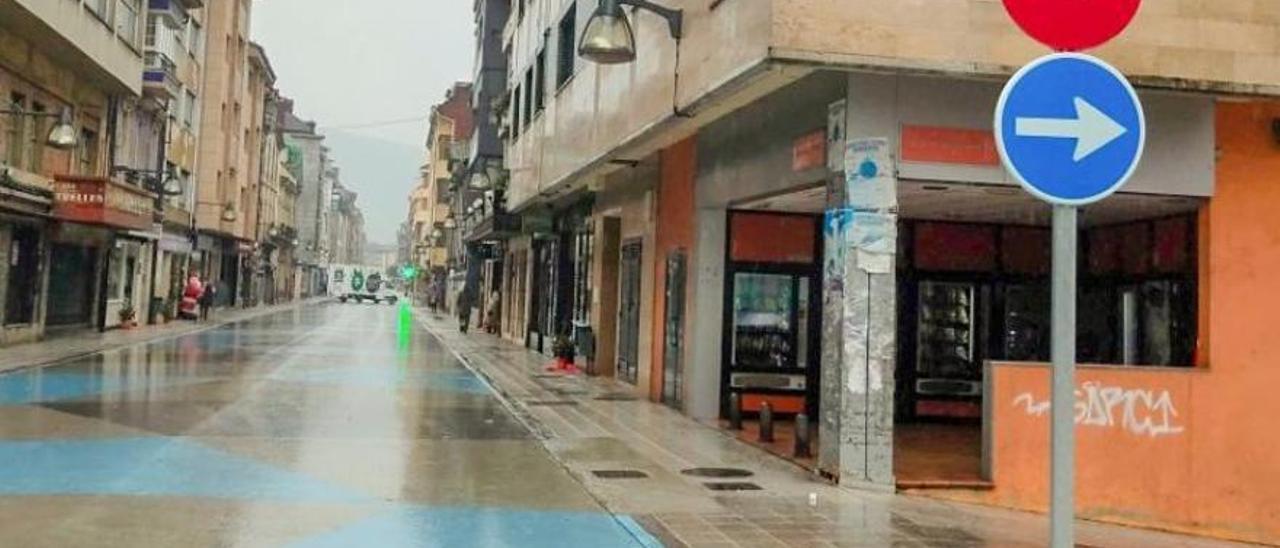 Avenida de La Libertad en Pola de Laviana