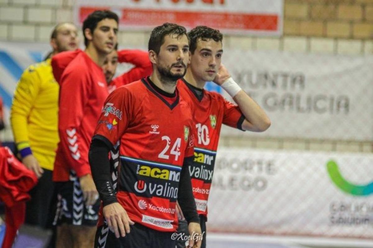 Manu y Germán, durante un partido.