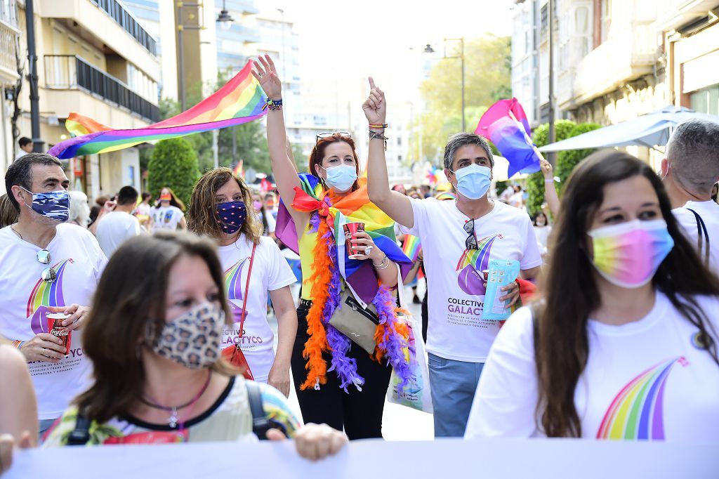 Marcha del colectivo LGTBI+ en Cartagena.