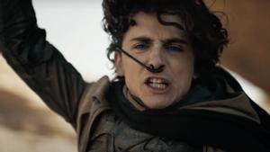 El actor Timothée Chalamet en Dune: Parte 2