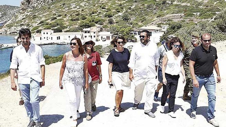 La ministra Teresa Ribera recorrió Cabrera este verano.