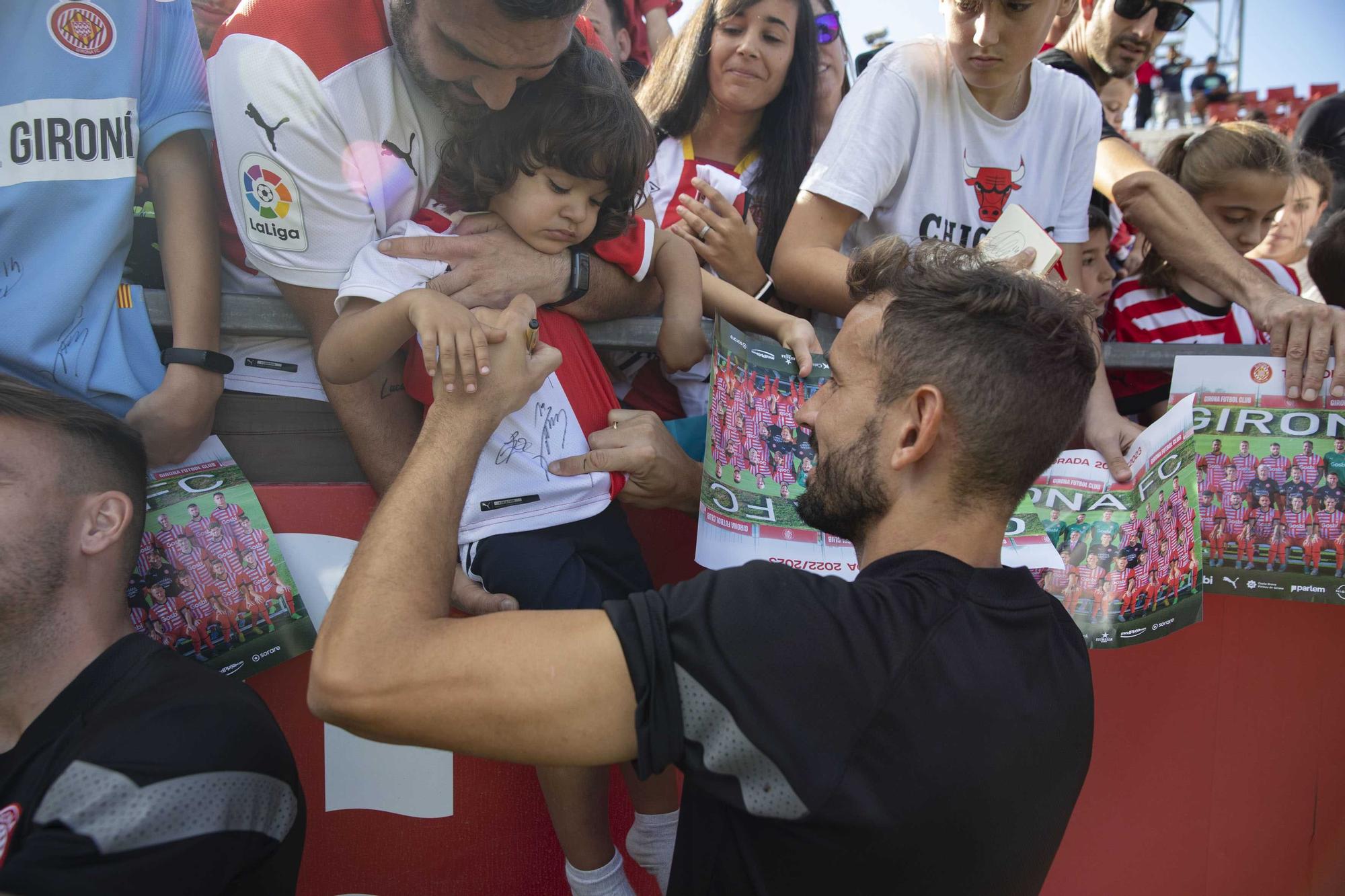 Entrenament obert del Girona FC a Montilivi per les Fires de Girona