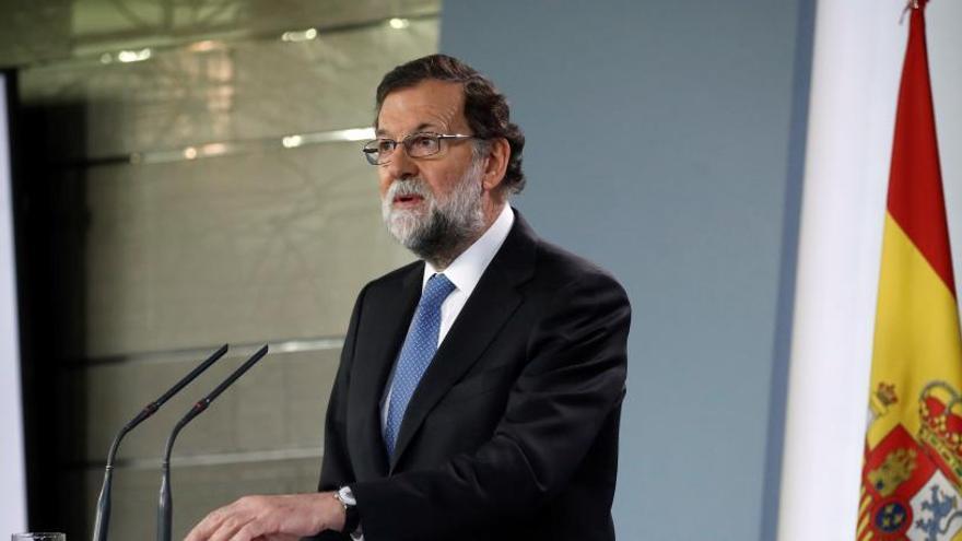 Mariano Rajoy durant la seva compareixença