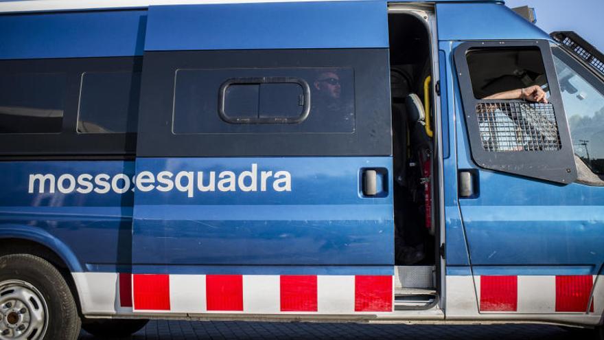 Un furgón de los Mossos d&#039;Esquadra.