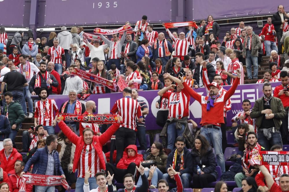 Así apoya La Mareona al Sporting en el José Zorrilla