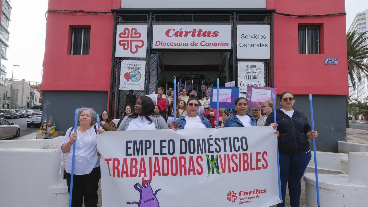 Acto de Cáritas Diocesana de Canarias por el Día Internacional de las Trabajadoras del Hogar