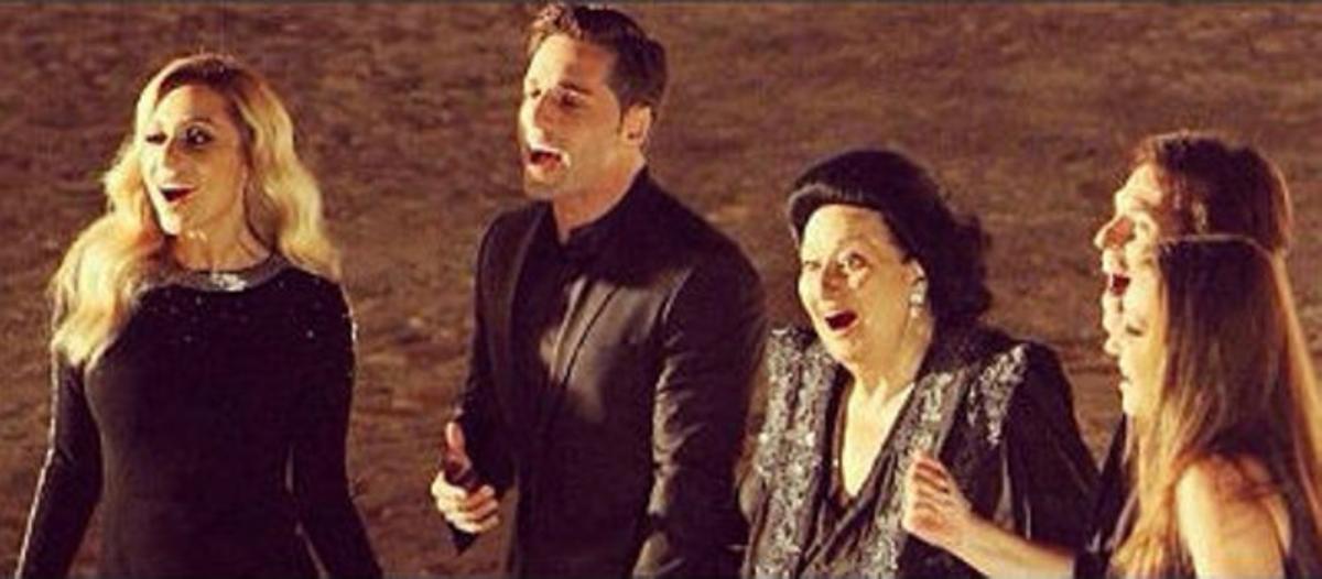 Marta Sánchez, David Bustamante, Montserrat Caballé, Raphael i la Niña Pastori, a l’anunci de la Loteria de Nadal. Marta Sánchez, David Bustamante, Montserrat Caballé, Raphael i la Niña Pastori, a l’anunci de la Loteria de Nadal.