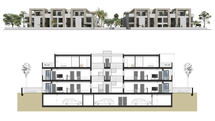 Así serán las 82 viviendas de protección pública de Xàbia: estudios, pisos de una y dos habitaciones y piscina comunitaria