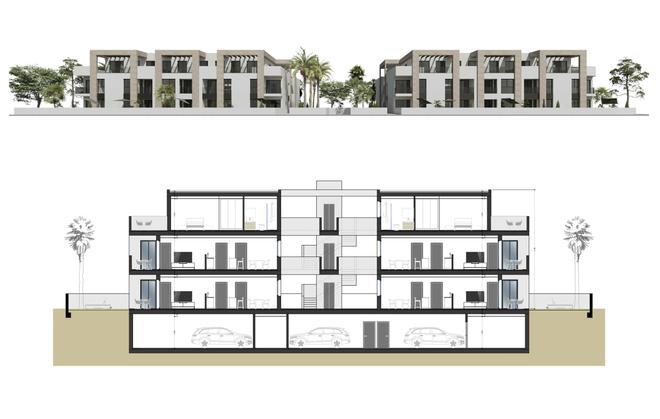 Así serán las 82 viviendas de protección pública de Xàbia: estudios, pisos de una y dos habitaciones y piscina comunitaria