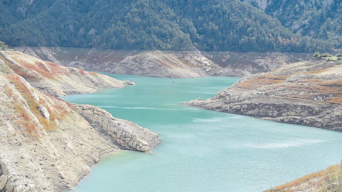 Una imatge de l’embassament de la Llosa del Cavall el passat mes de setembre, a un terç de la seva capacitat