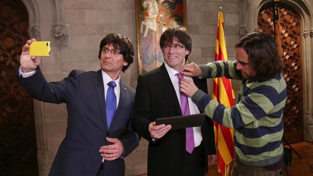 QUECO NOVELL Y CARLES PUIGDEMONT