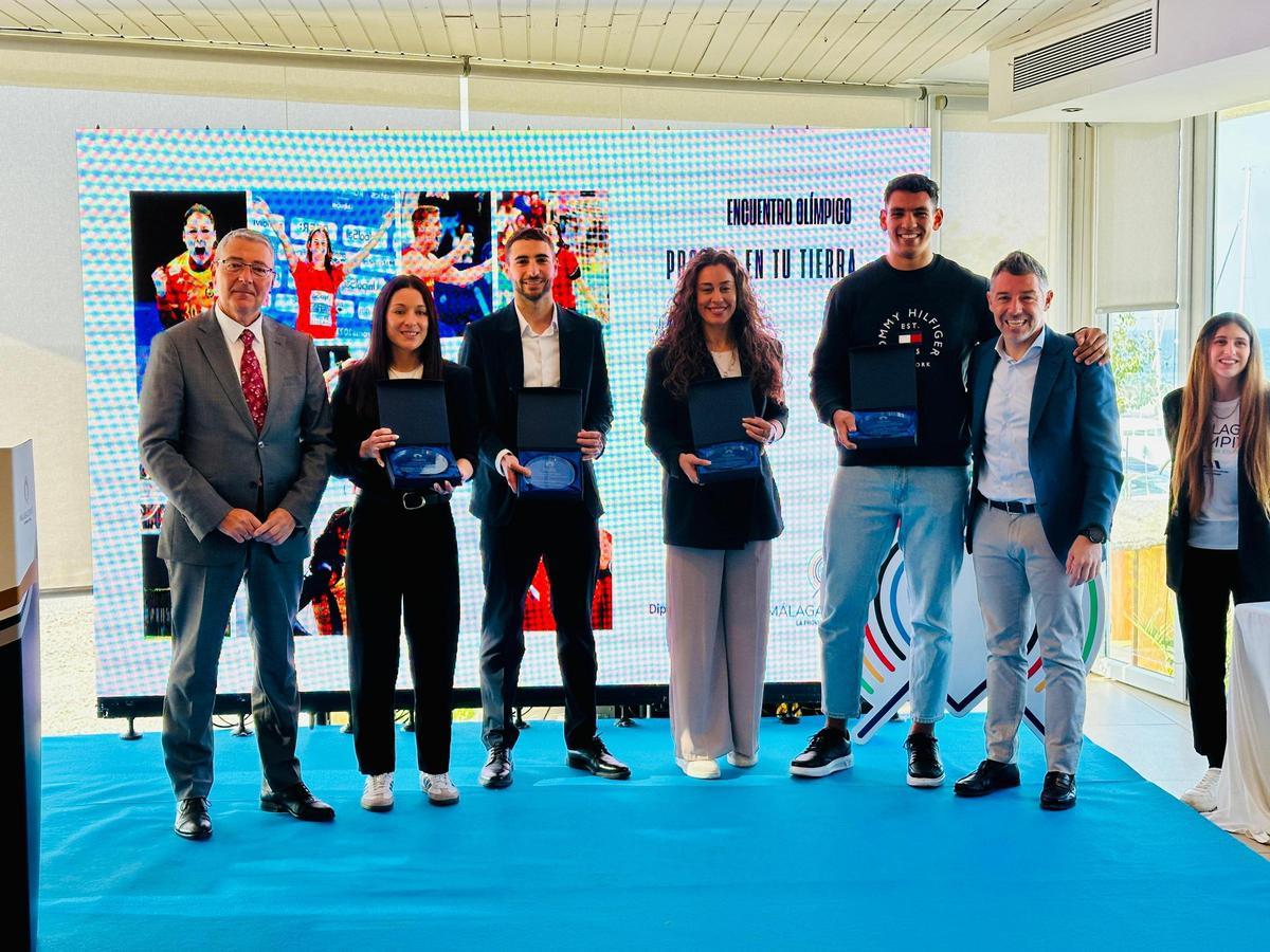 Los deportistas olímpicos, homenajeados en la Diputación.