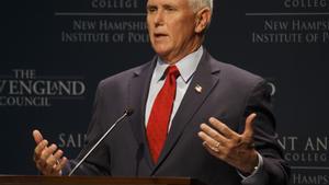 Former US Vice President Mike Pence visits New Hampshire