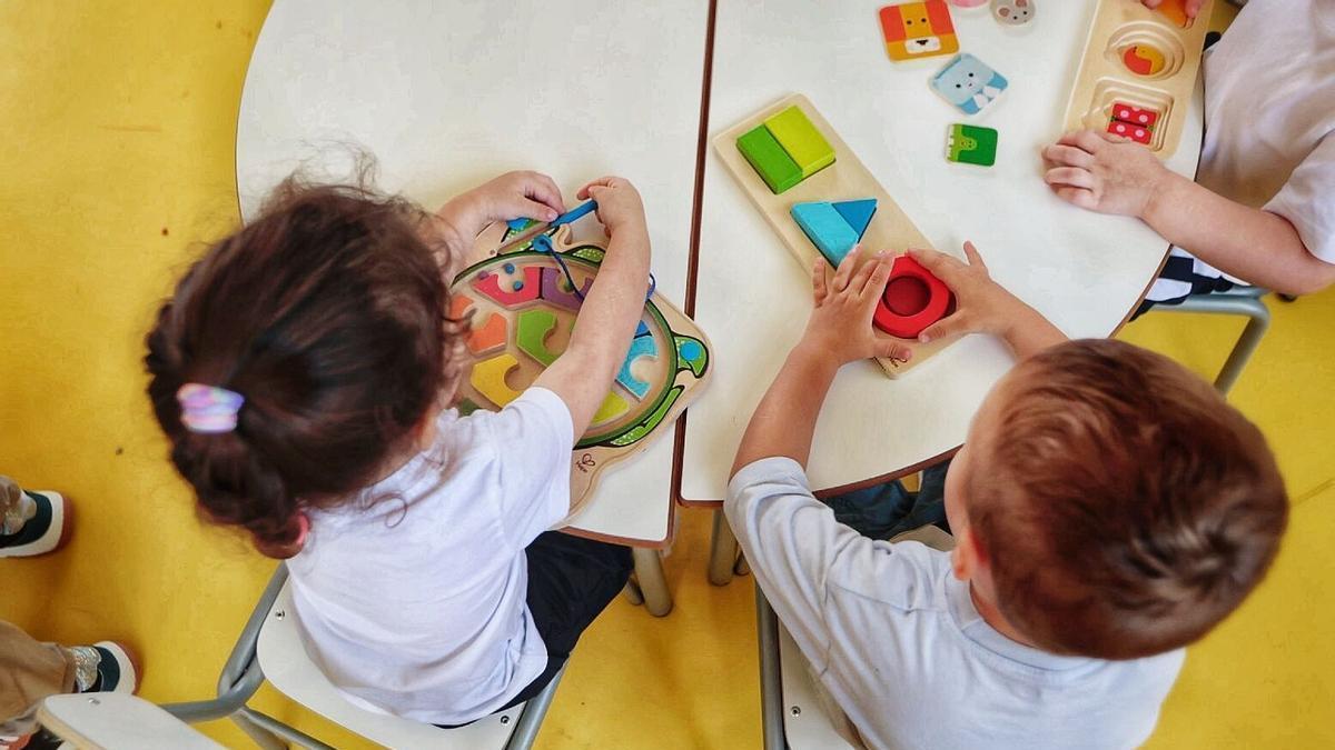 Alumnos de Educación Infantil de 0 a 3 años del CEIP César Manrique.