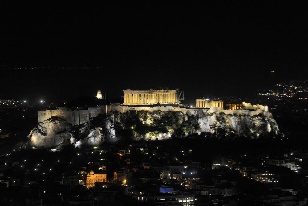 La Acrópolis de Atenas, Grecia.