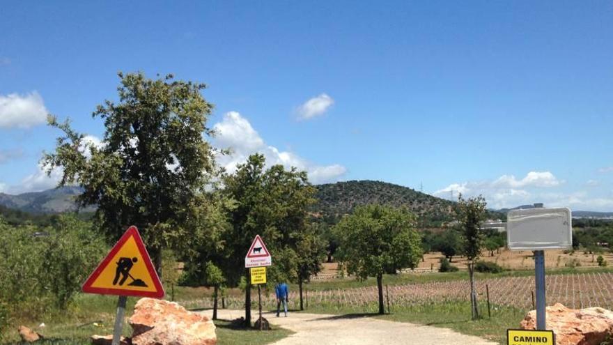 Llamativos carteles en el camino de Can Mallol