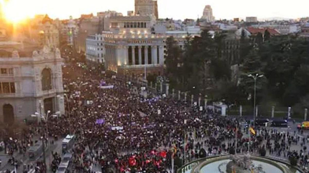 Manifestació del 8-M de l&#039;any passat a Madrid.