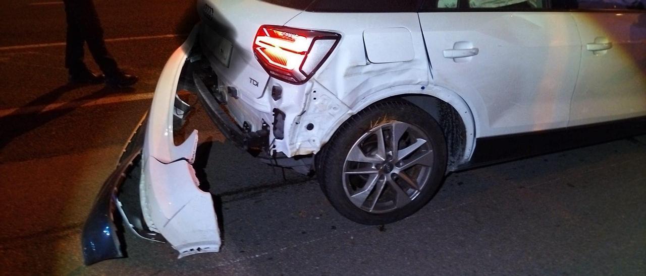 El coche que se estrelló en Alcúdia